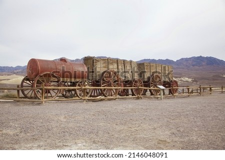 transporting Borax from the borax sediment in Death Vally Stock photo © 