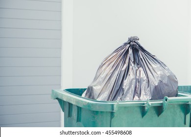 Trash Bags Inside Garbage Bins.

