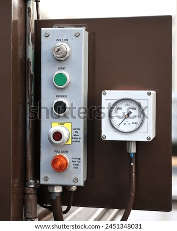Trash Compactor Control Panel and Gauge 