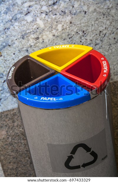 trash containers for\
garbage separation