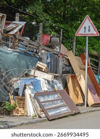 Trash Waste Garbage Clutter Bunch of Old Things Pile of Junk Hoarder House Problems