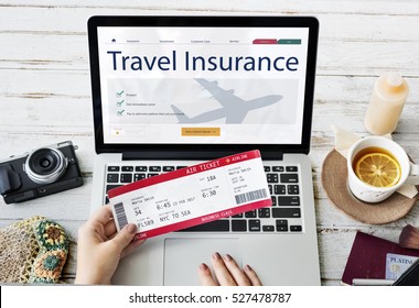 Travel Aviation Insurance Website Concept