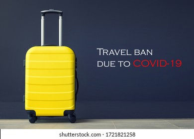 Travel ban due to coronavirus. 
