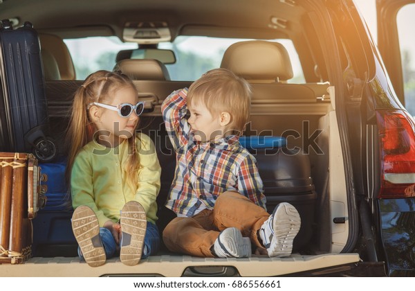 Travel by car family\
trip together vacation