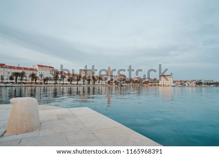 Seaside promenade of Split, Croatia