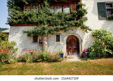 Travel By Switzerland. Swiss Architecture. Ancient House.