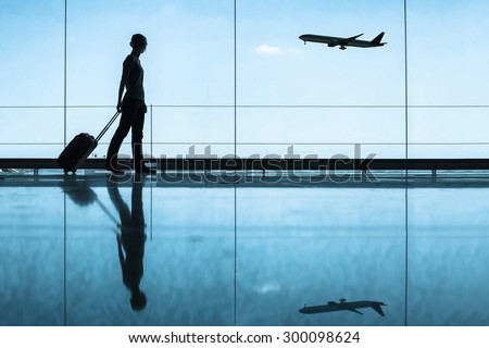 travel concept, people in the airport