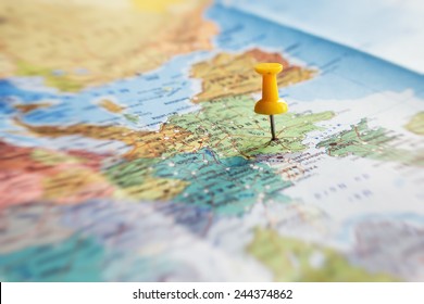travel destination, pin on the map