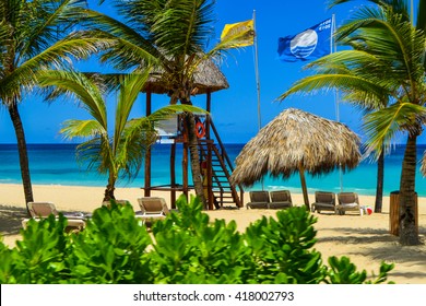 Travel in Dominican Republic. beautiful carribean beaches