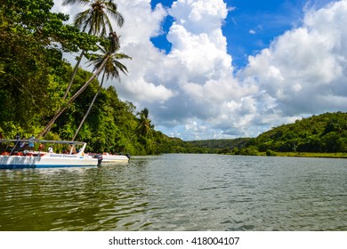 Travel in Dominican Republic. Travel in Dominican Republic. Chavon - big river