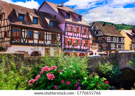 Travel in France.  Alsace region- famous 