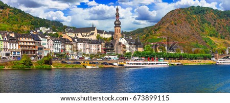 Travel in Germany - famous Rhine river cruises. Cochem town