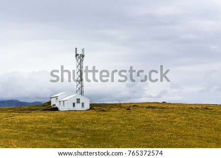 Image, Stock Photo lighthouse-basque country-france