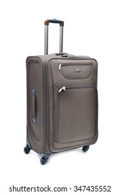 Travel Luggage Isolated On The White Background