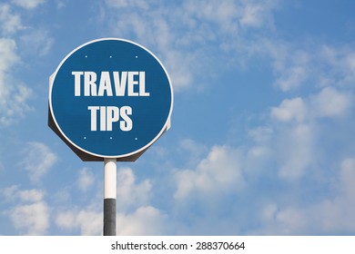 Travel Tips Sign