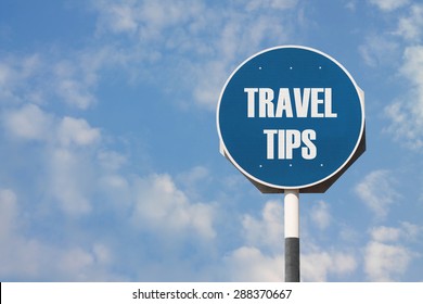 Travel Tips Sign