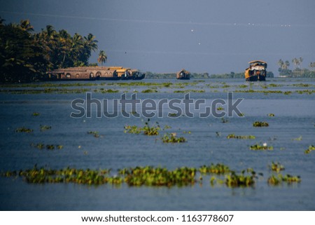 Similar – Image, Stock Photo House in the Kerala backwaters