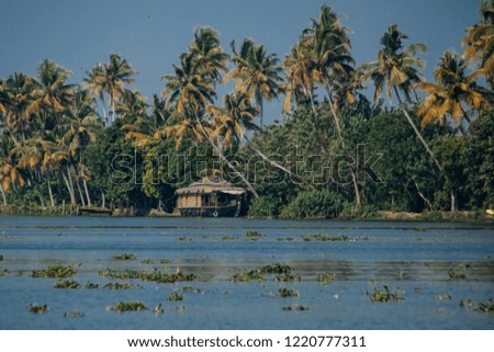 Similar – Image, Stock Photo House in the Kerala backwaters