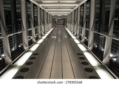 Travel Tunnel in Airport Concourse - Shutterstock ID 278305568