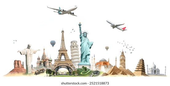 Travel the world monument concept  - Powered by Shutterstock