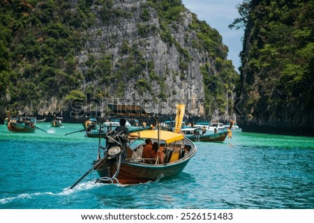 Similar – Wooden boats off island