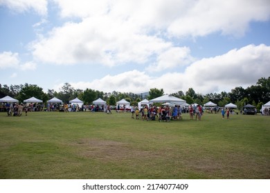 Travelers Rest, SC, United States - July 2nd 2022: Farmers Market 