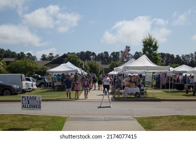 Travelers Rest, SC, United States - July 2nd 2022: Farmers Market 