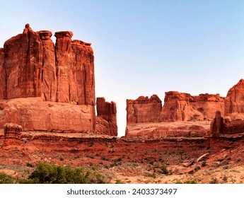 Traveling the Arches National Park near Moab, Utah, USA