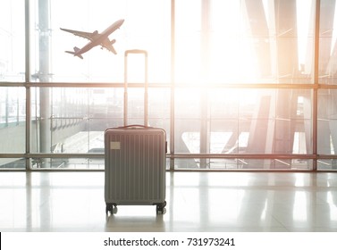 traveling luggage in airport terminal, concept of travel by air plane - Shutterstock ID 731973241