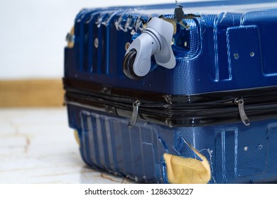 airport damaged luggage