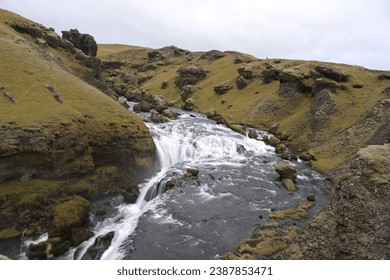 Traveling through Icelandic waterfalls is a unique experience that immerses visitors in the wondrous world of nature, where the power of water combines with its grace to create amazing landscapes that