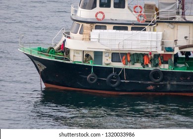 Trawler Sailing At Sea