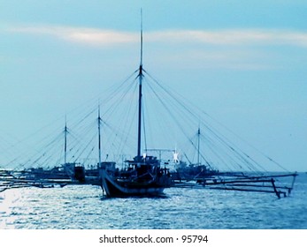 Trawlers In The Seas Of Zamboanga Peninsula