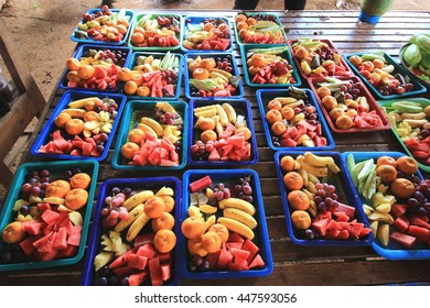 Tray of assorted fresh fruit