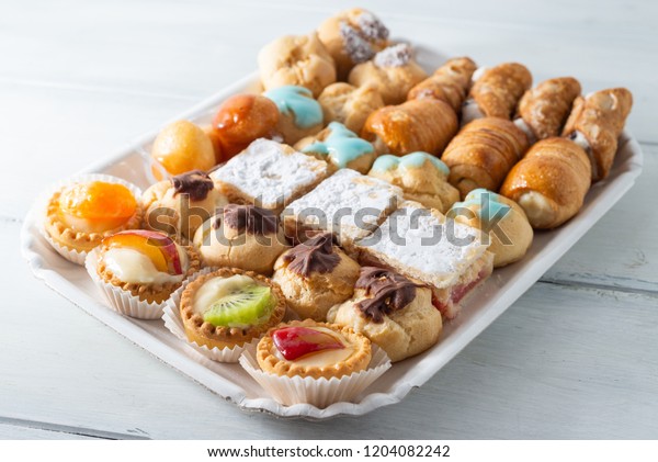 Tray Italian Desserts Stock Photo 1204082242 | Shutterstock