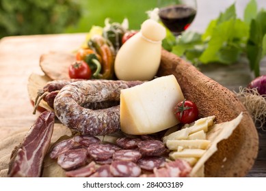 Tray Of Sardinian Food 