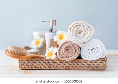 Tray With Spa Items On Table