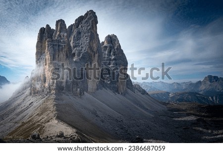 tre cime di Lavaredo  dolomite Italy Stock fotó © 