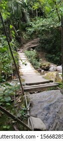 Treacherous Jungle Bridge In Colombia