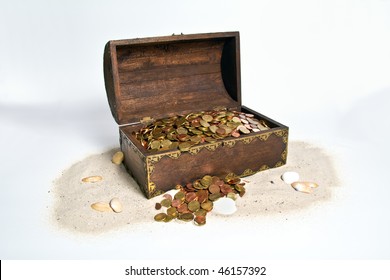 Treasure Chest  Full Of Money In An Offshore Tax  Shelter