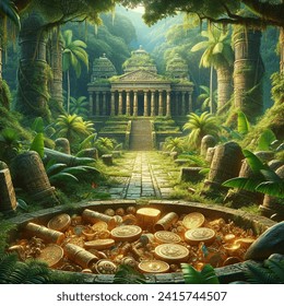 Treasure Hunt Lost Treasures Amazon Jungle Ai Generated Image Treasure Hunt Lost Treasures Amazon Jungle Ai Generated Image