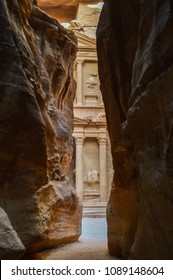 The Treasury Palace (indiana Jones Movie Place) In Petra, Jordan