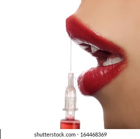Treatment with botox hyaluronic collagen HA injection