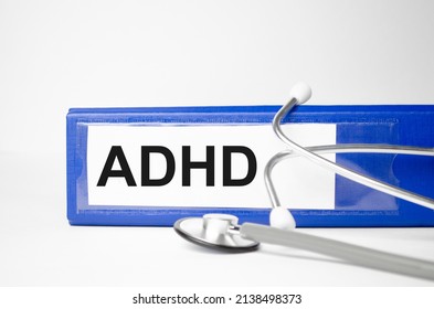 Treatment word, ADHD word with medical concepts and medical equipment