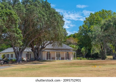 Treaty House At Waitangi Treaty Grounds At New Zealand