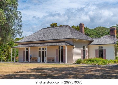 Treaty House At Waitangi Treaty Grounds At New Zealand