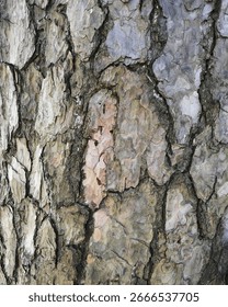 Tree Bark Pattern Close Up