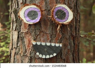 Face On The Bark Of A Tree Images Stock Photos Vectors