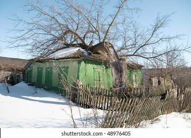 The tree has fallen the house