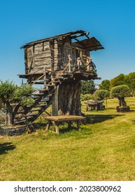 A Tree House, Once Baba Yaga Would Live In It. Nowadays It Is An Ideal House That We Can Build In Our Own Garden.